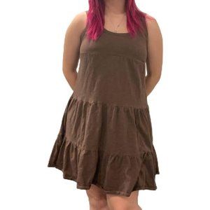 mossimo medium brown true y2k dress